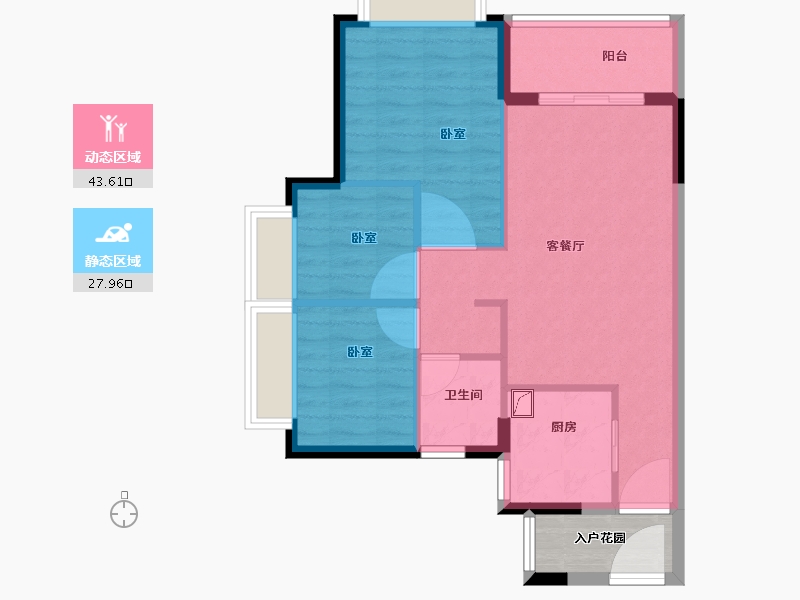 广东省-佛山市-三水时代云图-68.00-户型库-动静分区