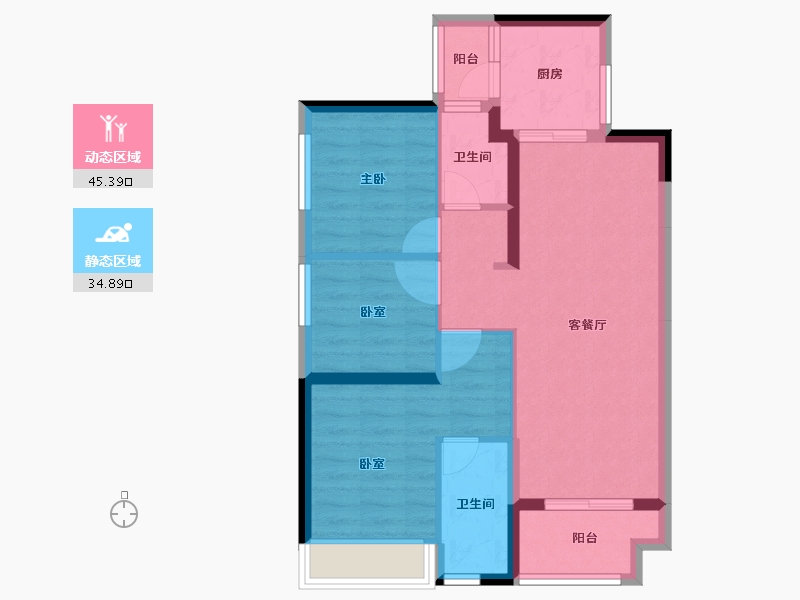 广东省-肇庆市-肇庆宝能城-71.00-户型库-动静分区