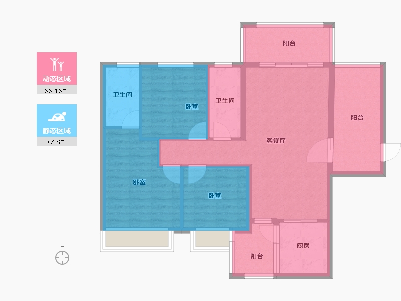 广东省-湛江市-新科桃园-93.10-户型库-动静分区