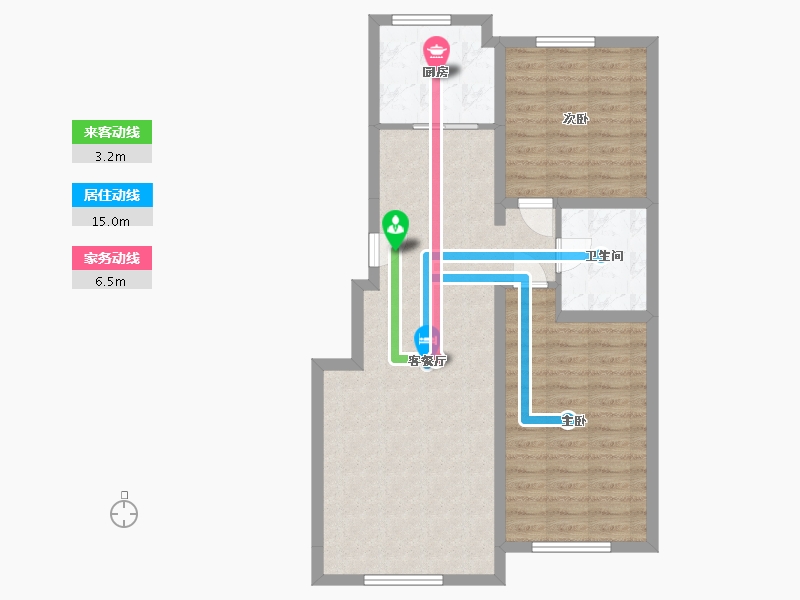 吉林省-长春市-远创紫樾台-76.27-户型库-动静线