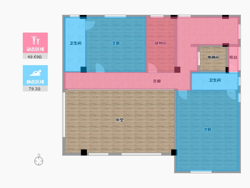 广东省-东莞市-中堂蕉利村-200.00-户型库-动静分区