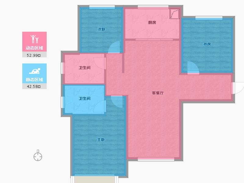 天津-天津市-保利汇丰苑-95.00-户型库-动静分区