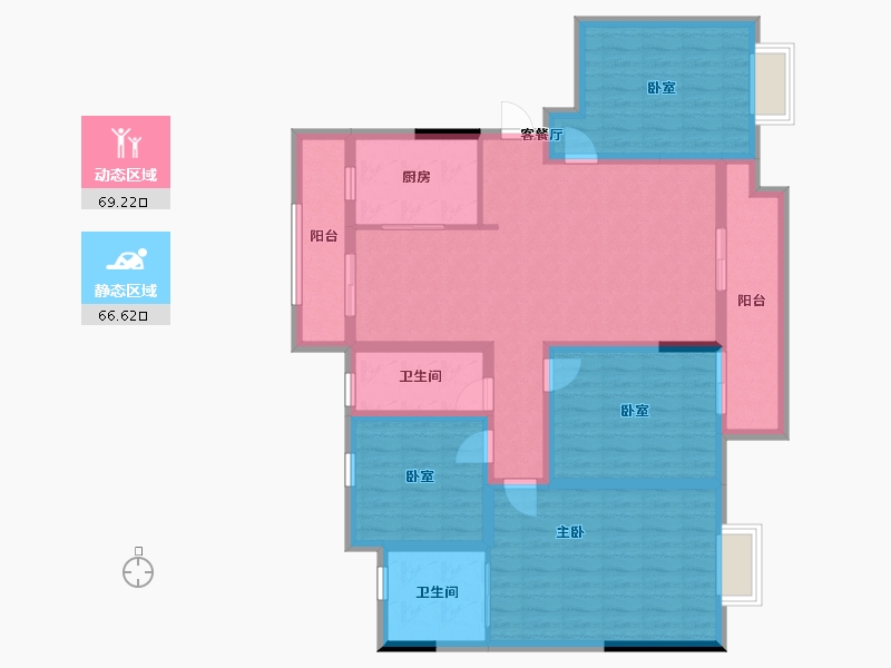 四川省-成都市-朗悦府-128.26-户型库-动静分区