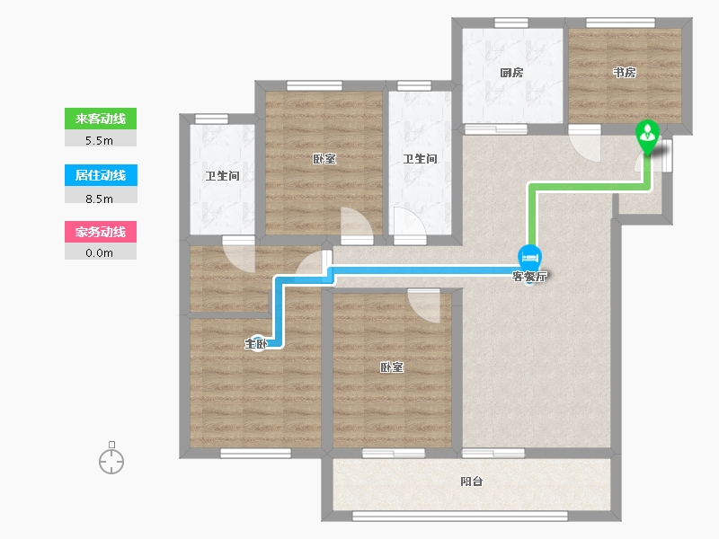 河南省-郑州市-融创融璟园-1103.50-户型库-动静线