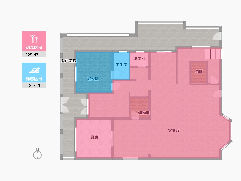 广东省-东莞市-杜屋村-150.00-户型库-动静分区