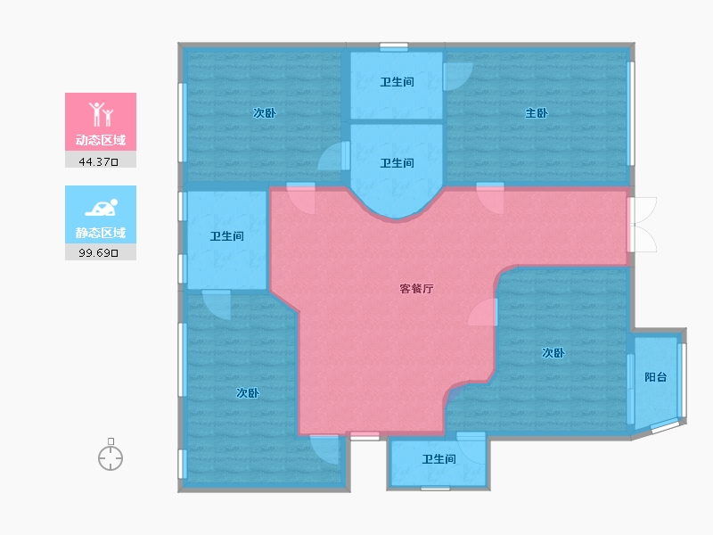 江苏省-苏州市-太湖-396.80-户型库-动静分区