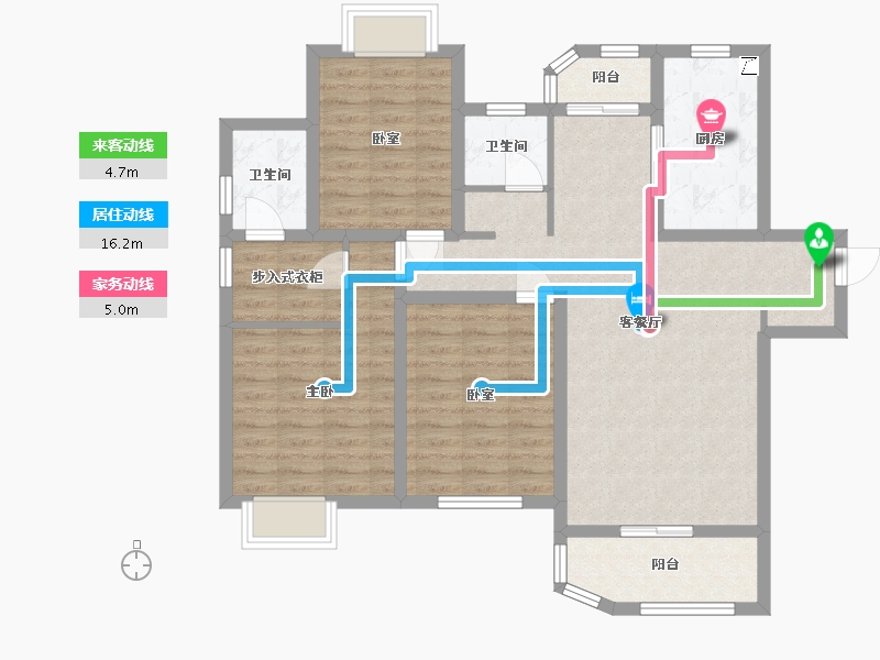 山东省-济南市-外海中央花园-120.00-户型库-动静线