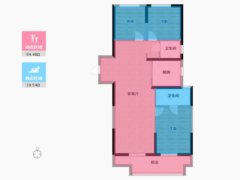 河南省-郑州市-九溪天悦-100.00-户型库-动静分区