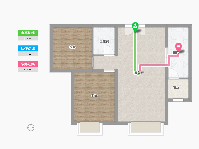 河北省-保定市-上东区 东第-65.56-户型库-动静线