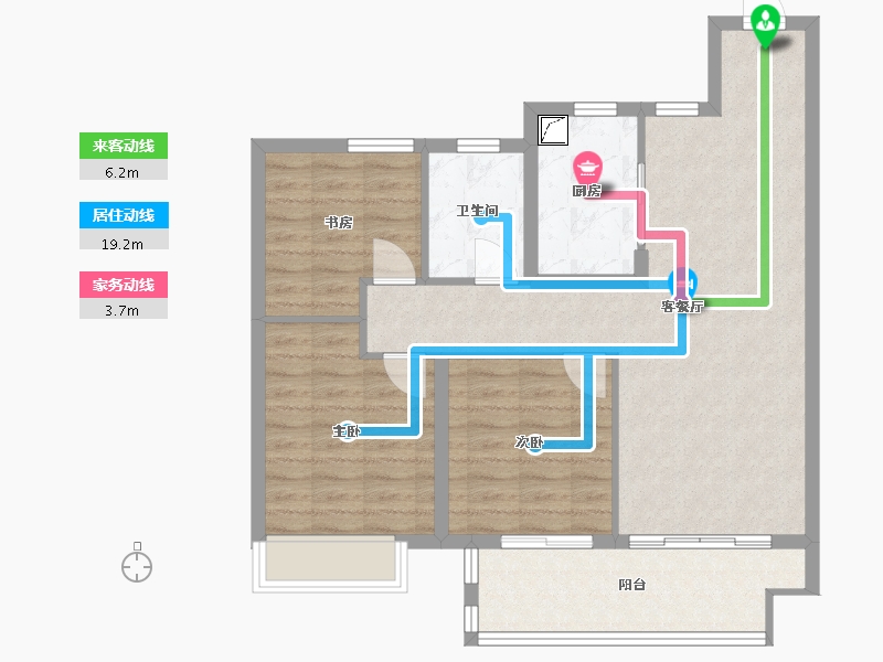 江苏省-常州市-遥光辰苑-85.00-户型库-动静线