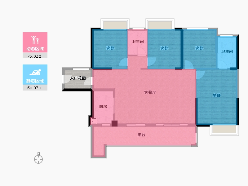 福建省-泉州市-百信·御江帝景-6期-127.00-户型库-动静分区