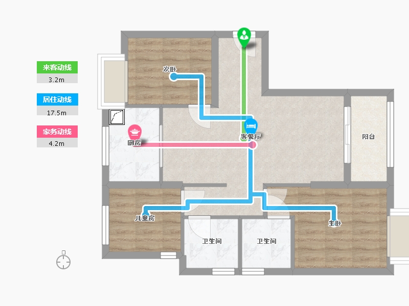 福建省-厦门市-海沧-88.18-户型库-动静线