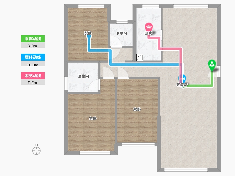 湖北省-十堰市-汉江璟城-100.00-户型库-动静线