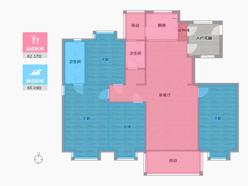 云南省-昆明市-翰文九万里-120.00-户型库-动静分区