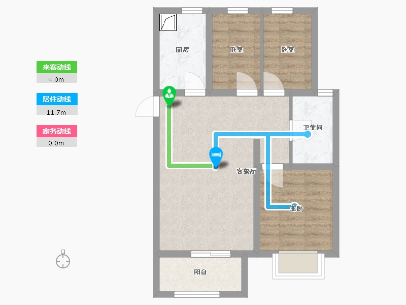 河北省-石家庄市-润都御园-70.00-户型库-动静线