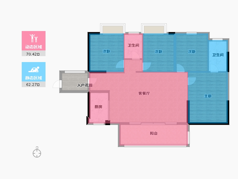 福建省-泉州市-百信·御江帝景-6期-126.00-户型库-动静分区