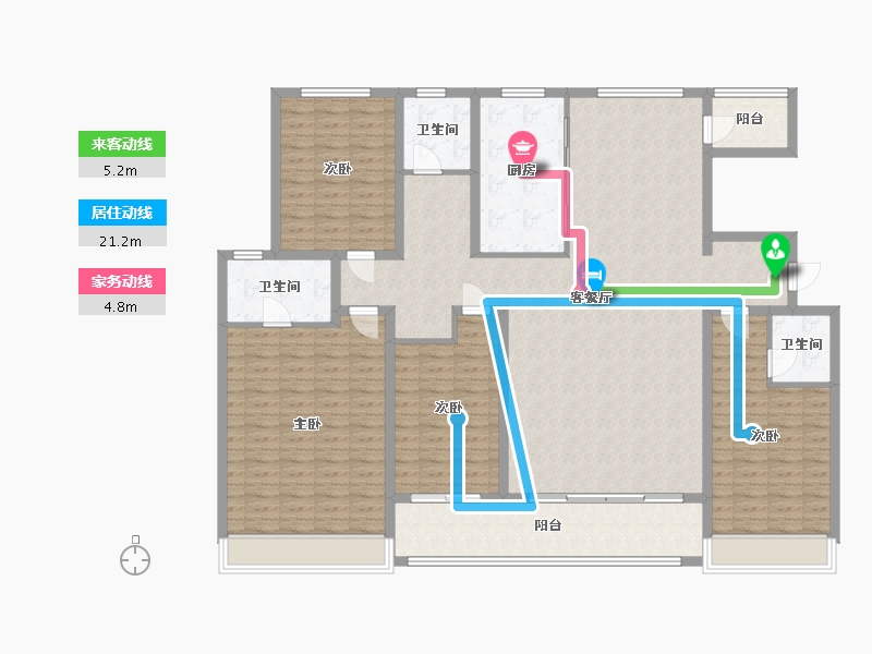 山东省-东营市-贵和府-178.00-户型库-动静线