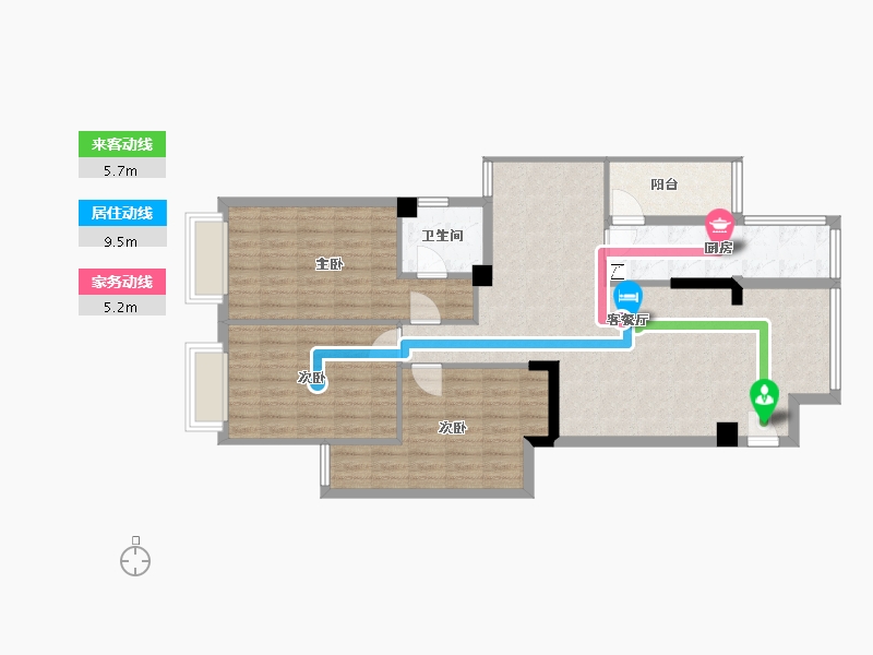 海南省-琼海市-邮政家园-100.00-户型库-动静线