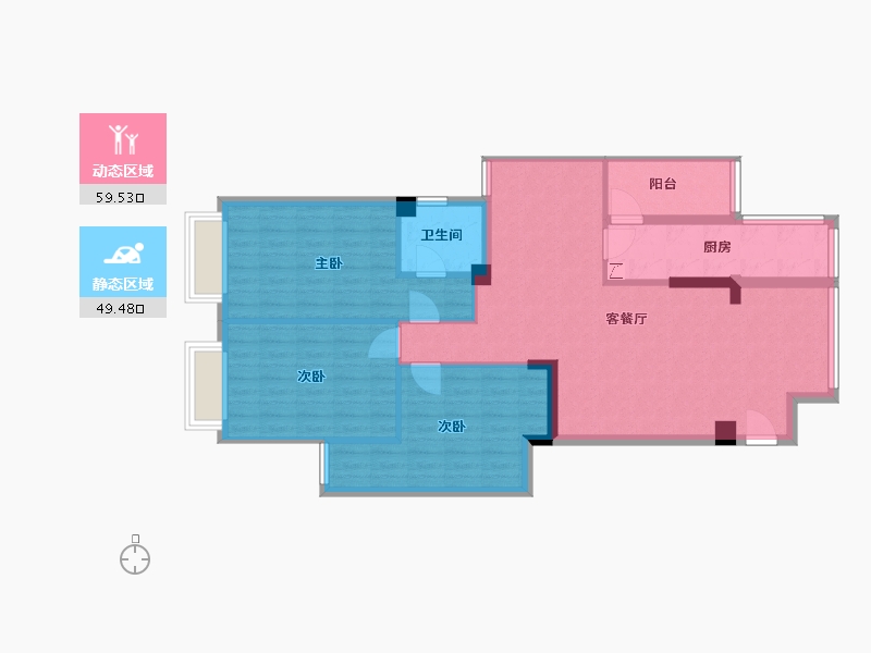 海南省-琼海市-邮政家园-100.00-户型库-动静分区