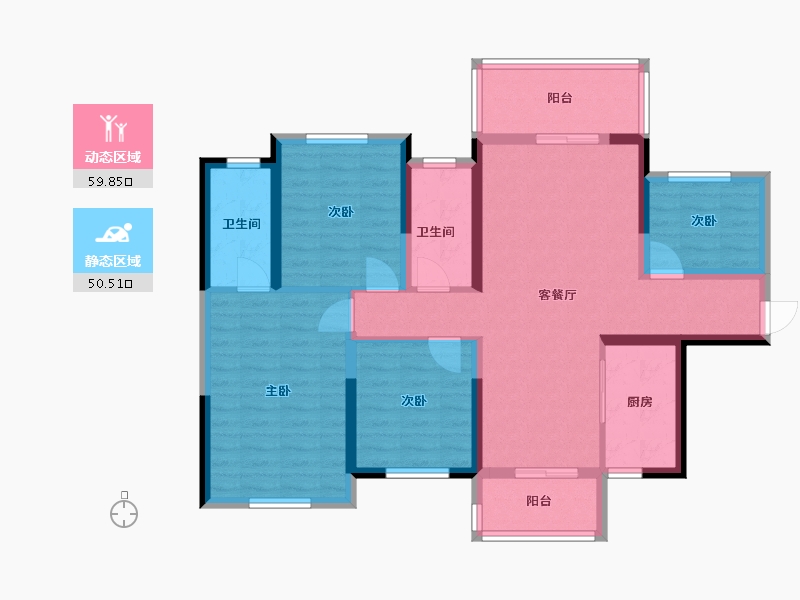 广西壮族自治区-桂林市-嶂泰峰誉-118.00-户型库-动静分区