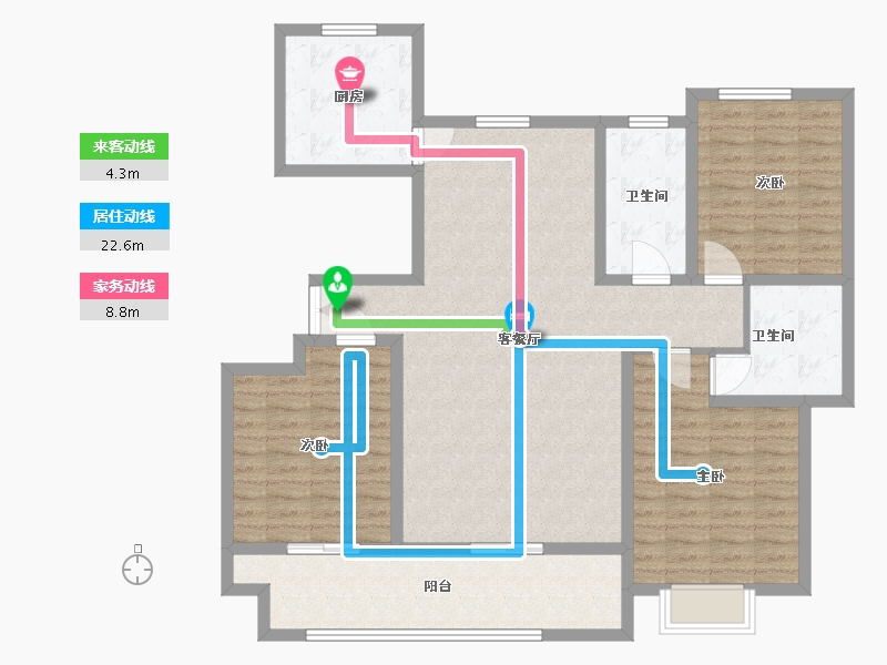 安徽省-宿州市-黄庄安置区-122.00-户型库-动静线