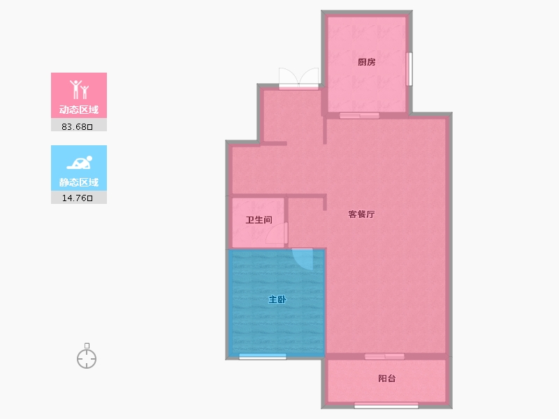 浙江省-舟山市-大发融悦新界公馆-520.00-户型库-动静分区