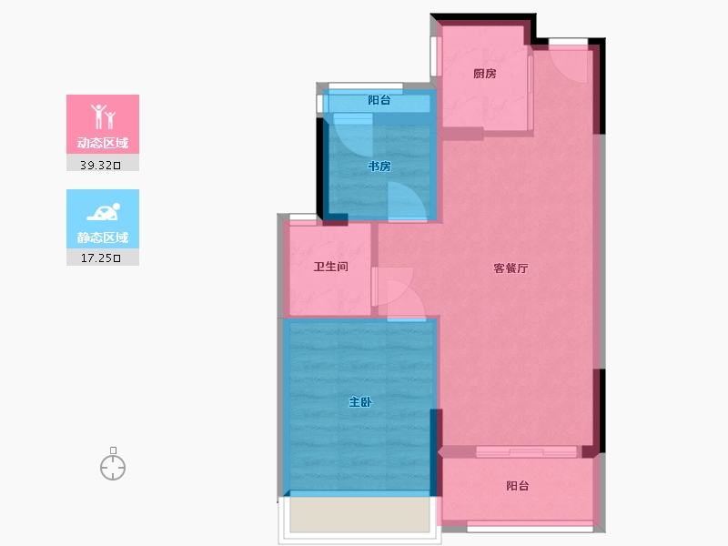 浙江省-温州市-怡和嘉苑-52.71-户型库-动静分区