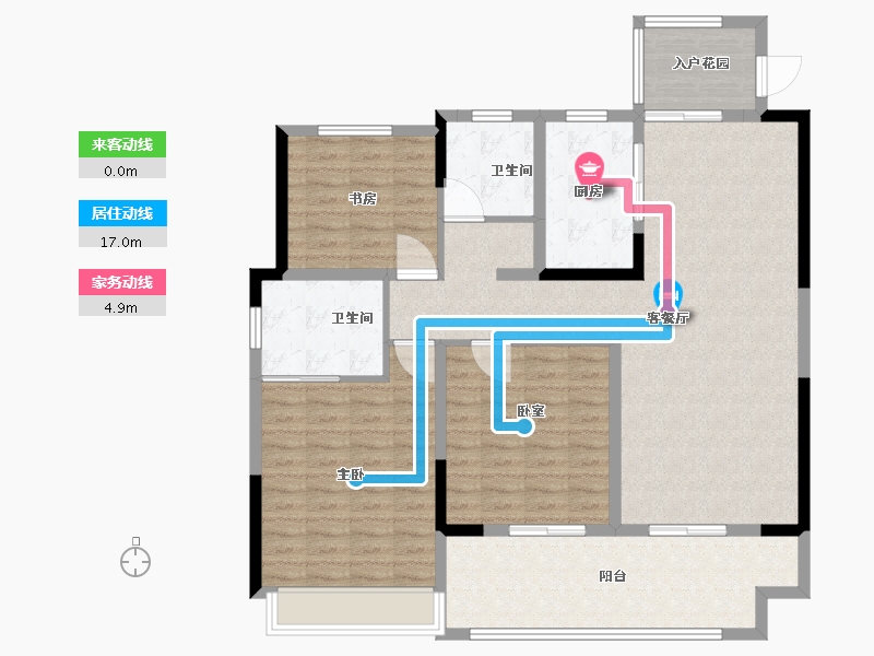 安徽省-六安市-远大·舒州府-125.00-户型库-动静线