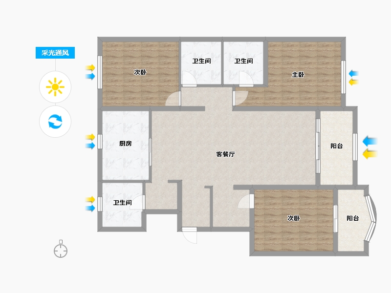 北京-北京市-北京-150.00-户型库-采光通风