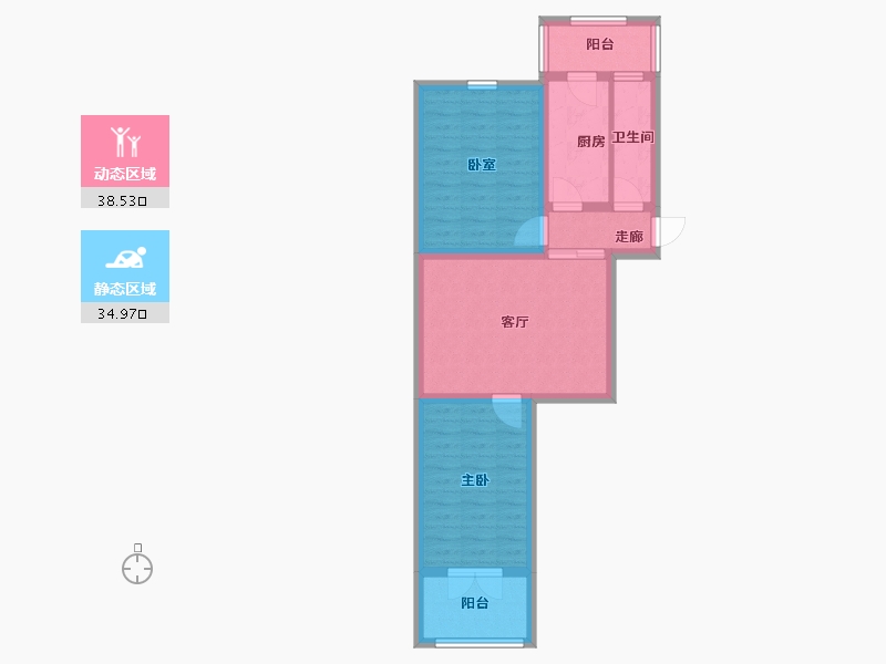 北京-北京市-白广路6号-60.00-户型库-动静分区