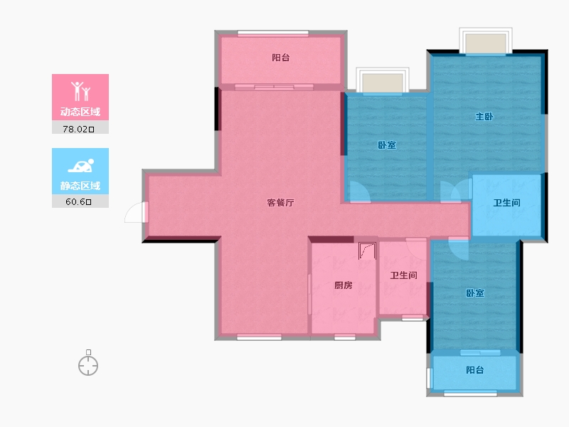 广东省-韶关市-永乐城-125.00-户型库-动静分区