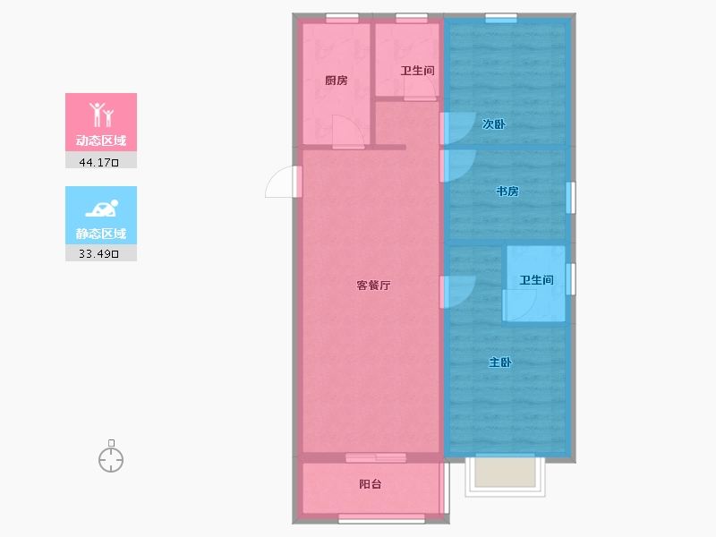 河北省-衡水市-富力-109.00-户型库-动静分区