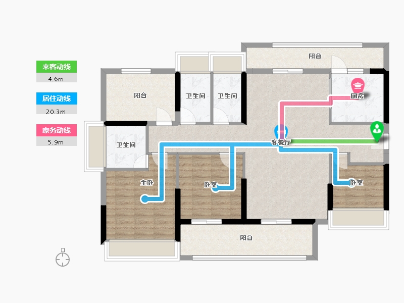 广东省-云浮市-御龙山水-112.00-户型库-动静线