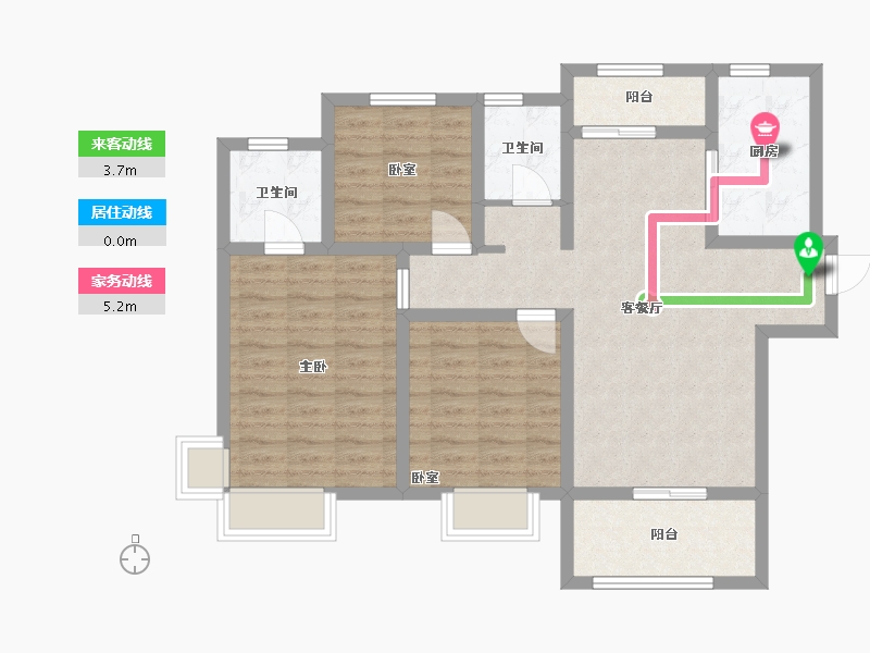 陕西省-西安市-汇悦城-99.00-户型库-动静线