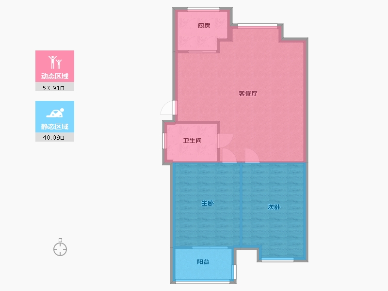 江苏省-徐州市-锦绣山水北区-86.60-户型库-动静分区