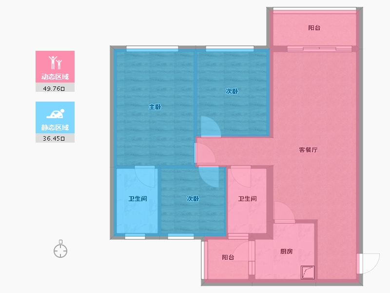 四川省-资阳市-简阳旭辉都会森林-79.00-户型库-动静分区