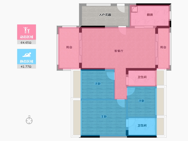 广东省-河源市-兴泰花园-106.60-户型库-动静分区