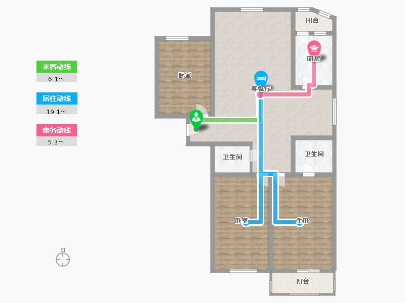 河北省-沧州市-盛世佳苑-127.00-户型库-动静线