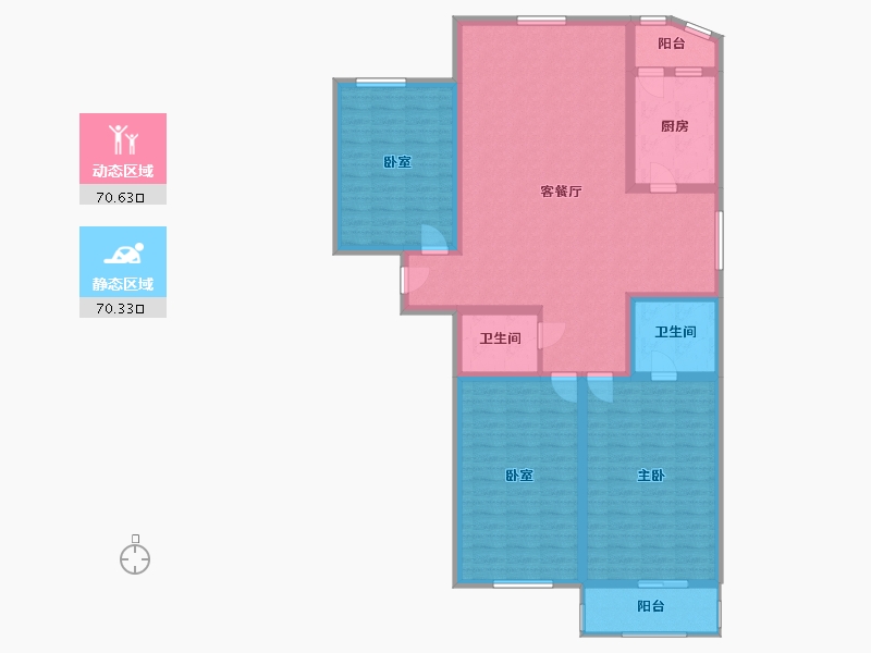 河北省-沧州市-盛世佳苑-127.00-户型库-动静分区