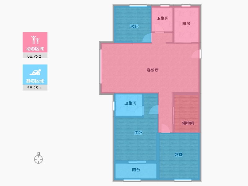 山东省-枣庄市-滕州滕投·悦府-116.00-户型库-动静分区