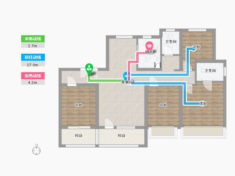 山东省-济南市-金地华著-109.00-户型库-动静线