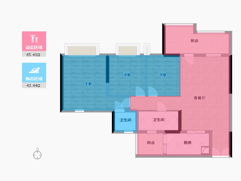 北京-北京市-1-100.00-户型库-动静分区