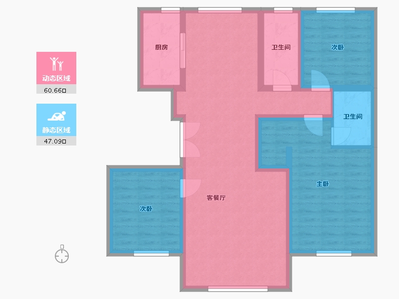 河北省-衡水市-格林-100.00-户型库-动静分区