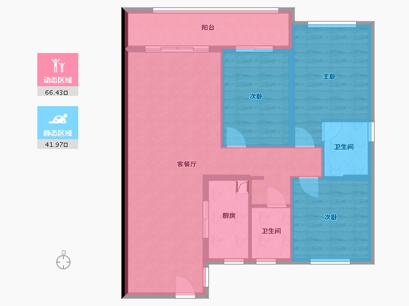 福建省-泉州市-龙湖嘉天下-98.00-户型库-动静分区