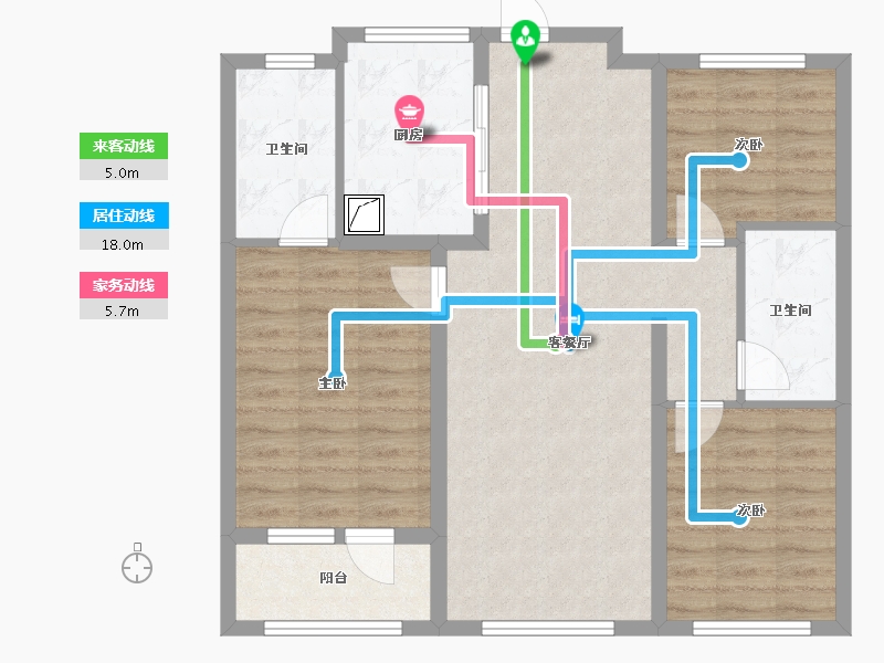 山东省-青岛市-融创和悦-92.00-户型库-动静线