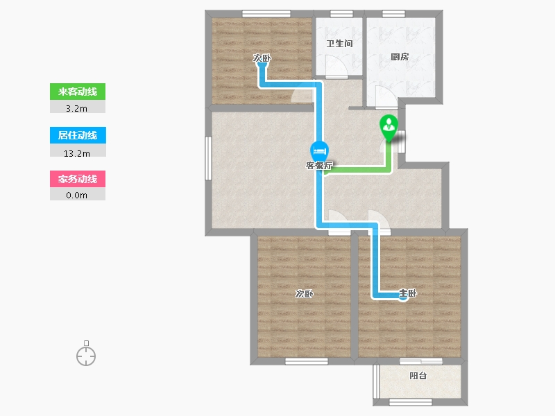 山东省-青岛市-开元城开元御景-90.00-户型库-动静线