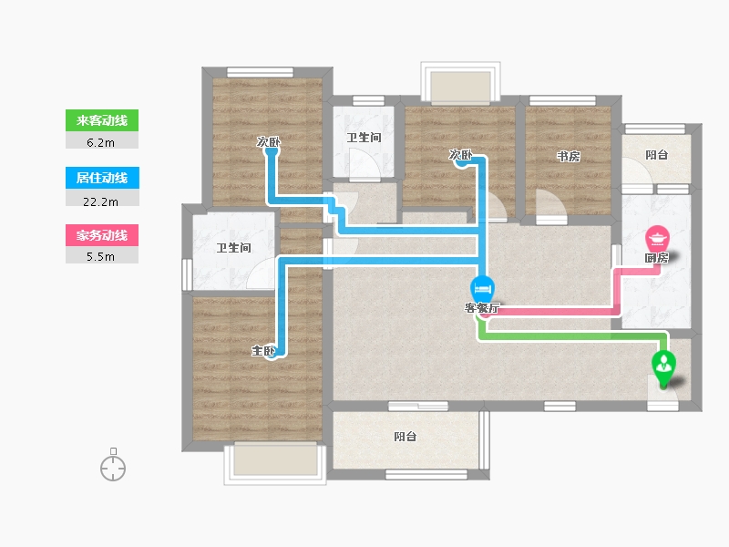 四川省-成都市-保利逸都和府-110.00-户型库-动静线