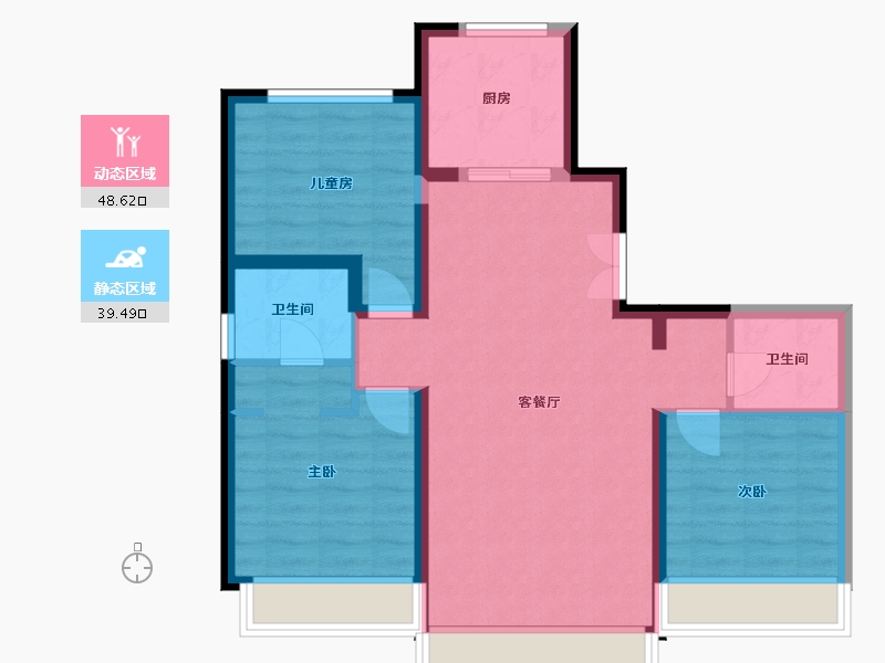 吉林省-长春市-融汇悦府-110.00-户型库-动静分区