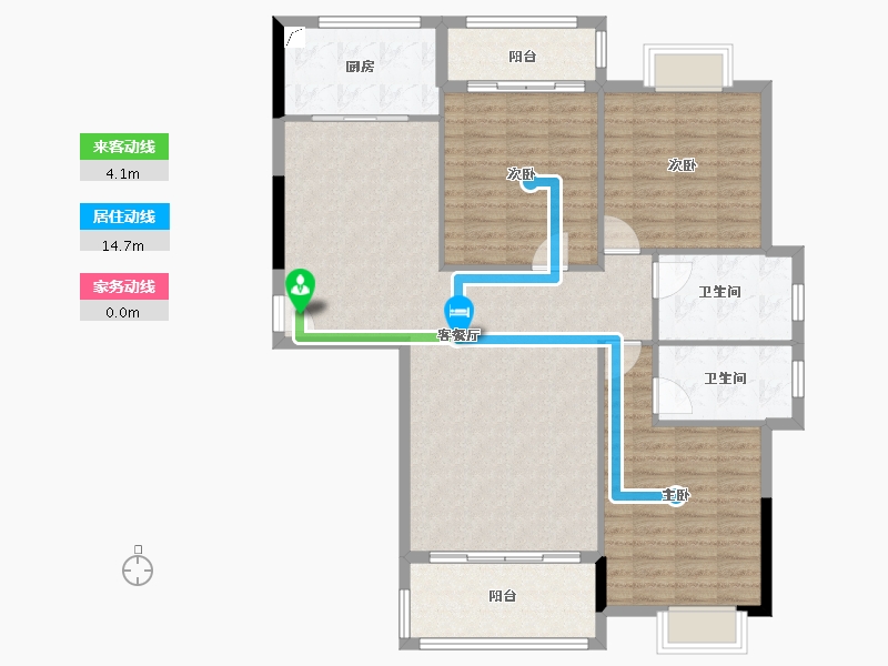 福建省-漳州市-沧溪花园-120.00-户型库-动静线