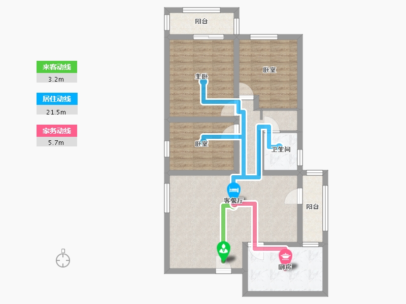 广东省-深圳市-莲花北村-86.00-户型库-动静线